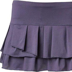 Lucky In Love Women’s Pleated Tier Tennis Skort skort purple sz -L   -perfect